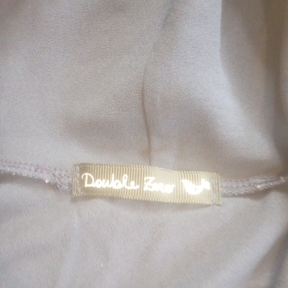 Double Zero Blue Draped Tank Top Sz L - Picture 6 of 10